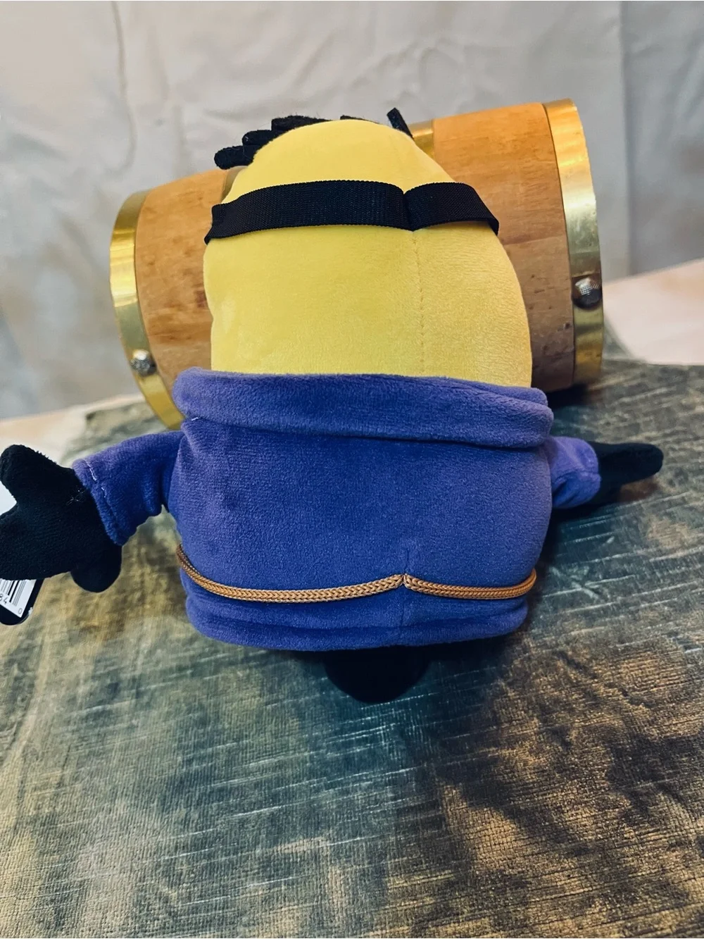 Lot of Two Yellow Plush Minion-Themed Kids Backpack Buddy